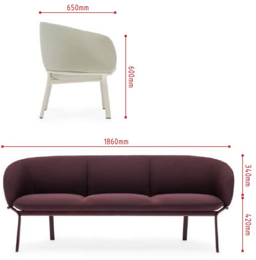 MDD 3-х местный тканевый диван Grace sun-id-1358748 - Вид №10