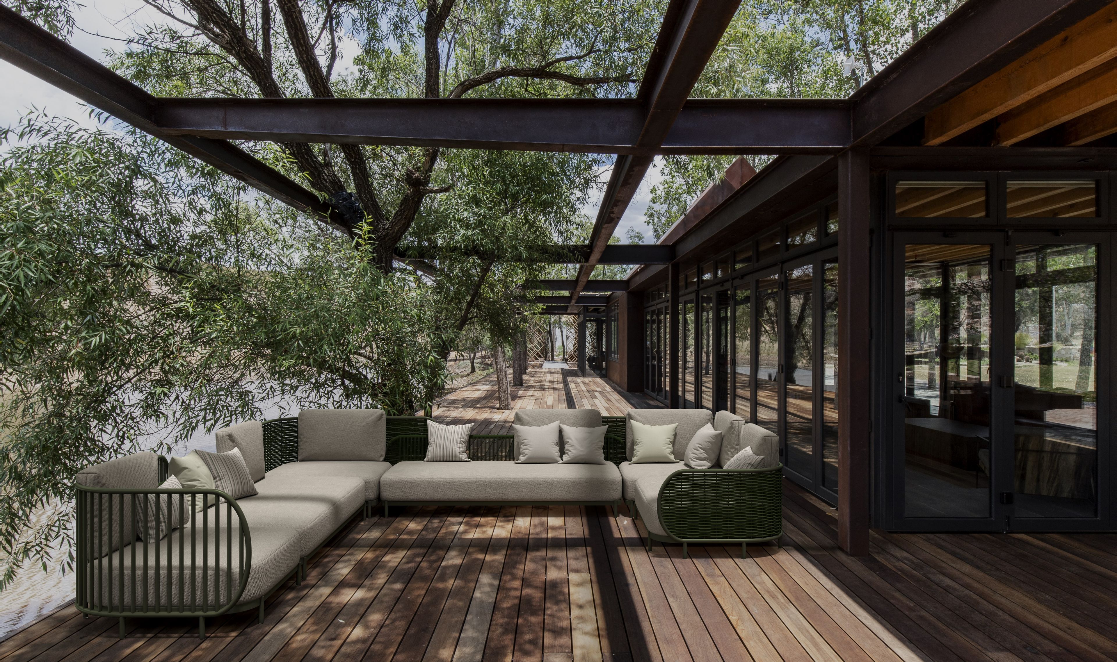 Садовое кресло из Sunbrella® и алюминия YAAZ Ova ARCH-00044894 - Вид №6