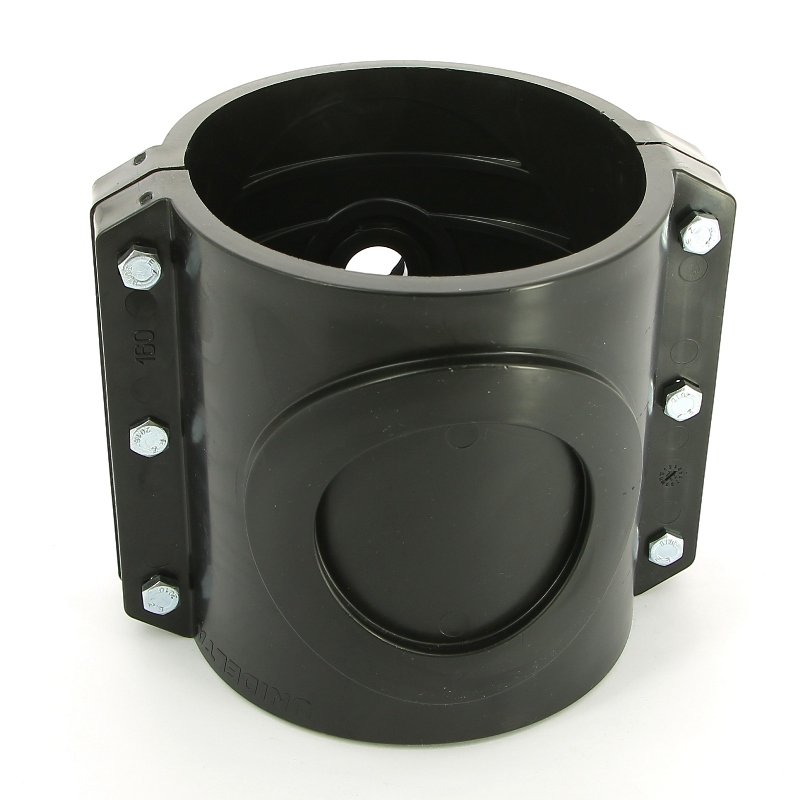 Врезка монтажная 160 x 3/4" ВР, 6 болтов, для труб ПНД UNIDELTA 1026160003 - Вид №2