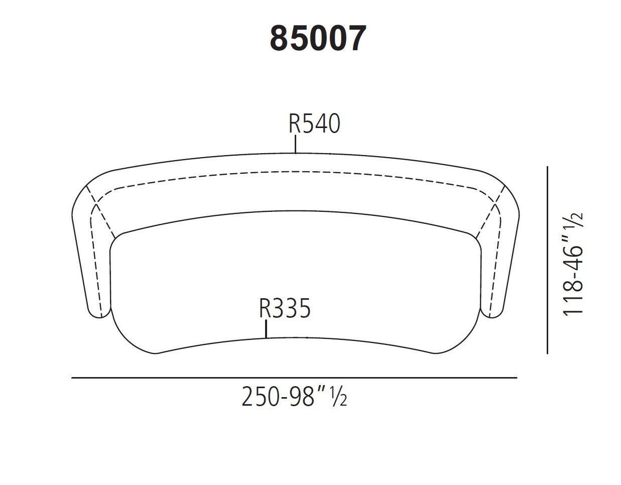 Секционный диван из кожи или ткани Vibieffe 85 SHELL ARCH-00026665 - Вид №6