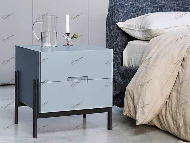 Novamobili Лаковая прикроватная тумба с ящиками Float sun-id-1349295