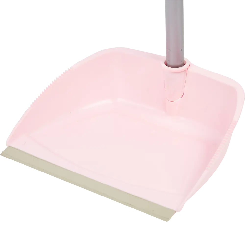 Щетка с совком Inloran Ленивка с ручкой 80 см цвет розовый STLM-2134000 - Вид №2