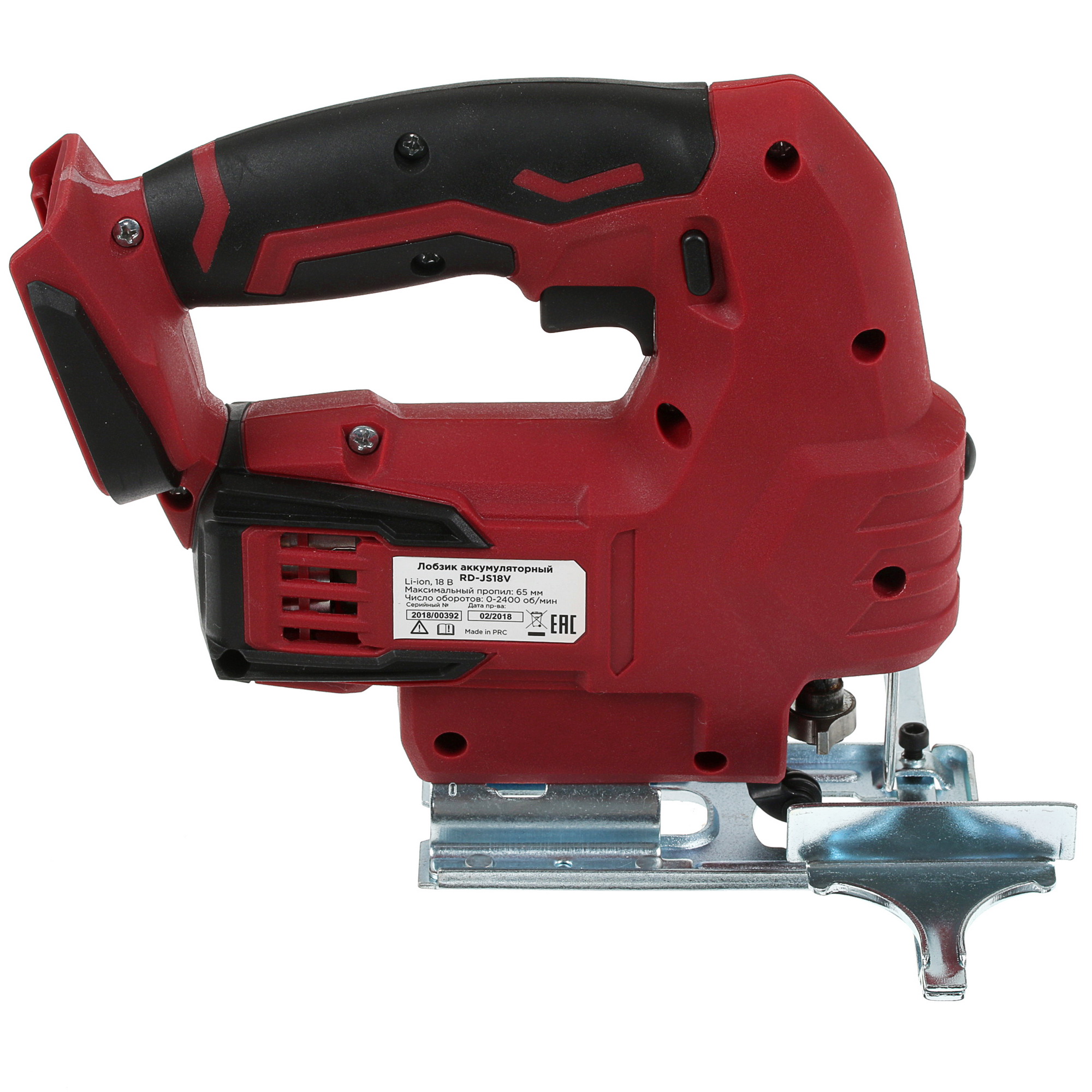 Электрический лобзик RedVerg RD-JS18V Li-Ion 18V , Без ЗУ, Без АКБ 8168814 STDN-0092495 - Вид №3
