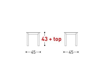 Алюминиевый квадратный садовый столик с порошковым покрытием Varaschin ARCH-00009498 - Вид №3