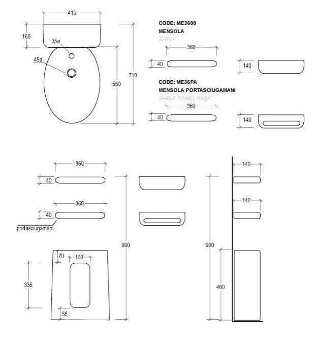 Керамический цельный туалет GSG Ceramic Design ARCH-00152949 - Вид №4