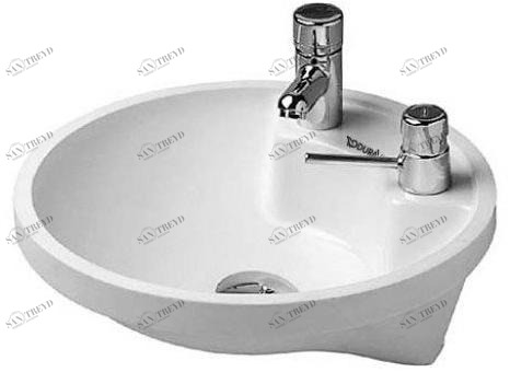 046240 Встроенная раковина под столешницу овальная Duravit Architec