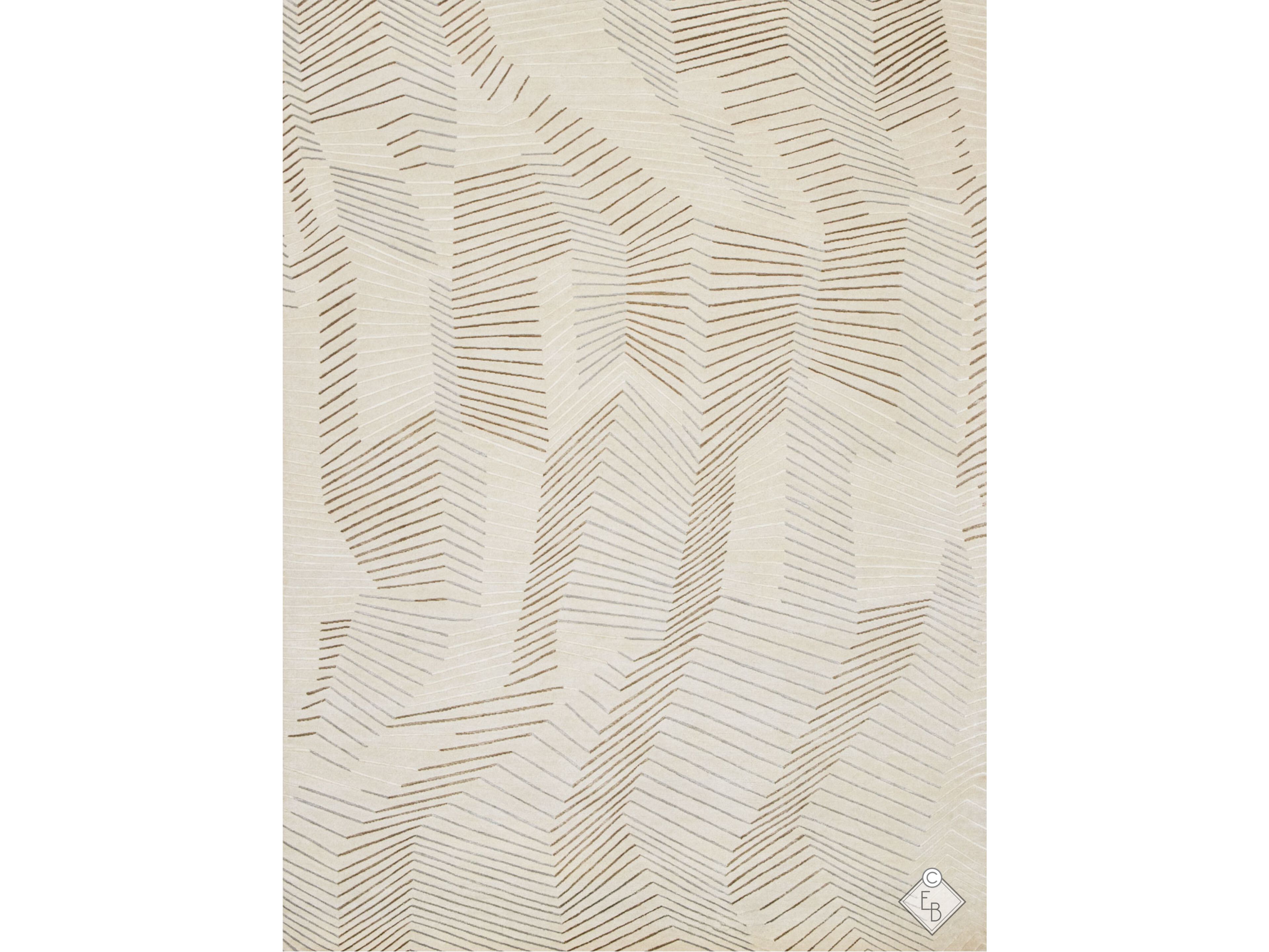 Прямоугольный ковер из шелка и шерсти Edition Bougainville текстура ARCH-00040465