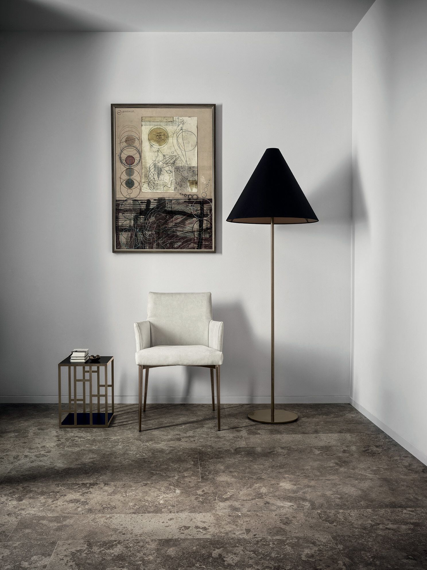 Журнальный столик из стали и хрусталя Bontempi Casa MANHATTAN ARCH-00055135 - Вид №5