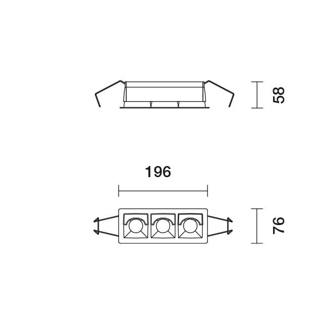 Wall washer a LED multiplo in alluminio estruso iGuzzini Хрусталь ARCH-00148333 - Вид №1