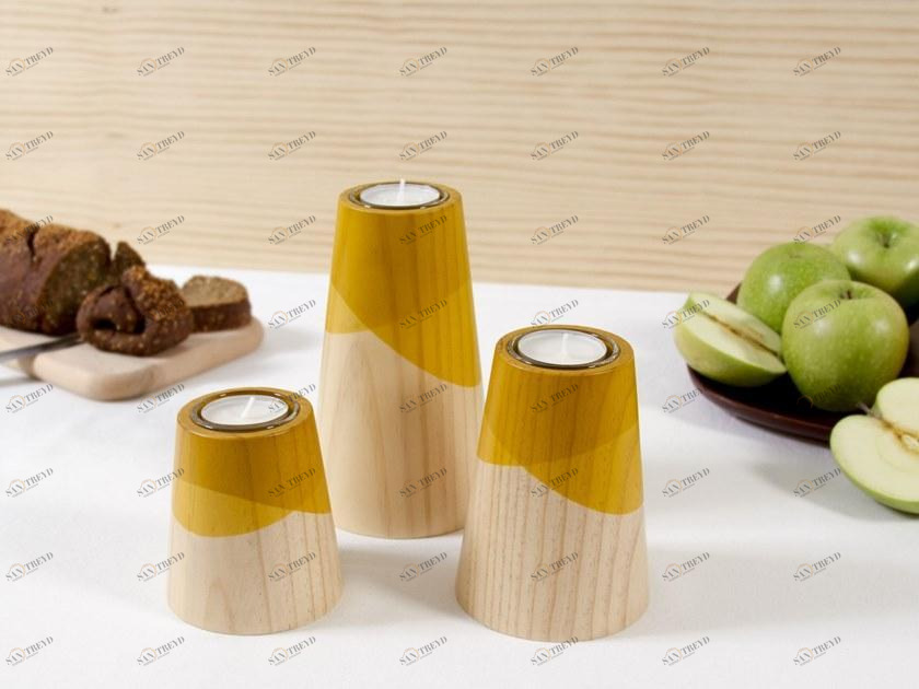 Woodendot Подсвечник из сосны sun-id-1376557