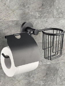 93812966 Держатель для туалетной бумаги Black 20545 Коллекция 20500 Black STLM-0574724 RAINDROPS