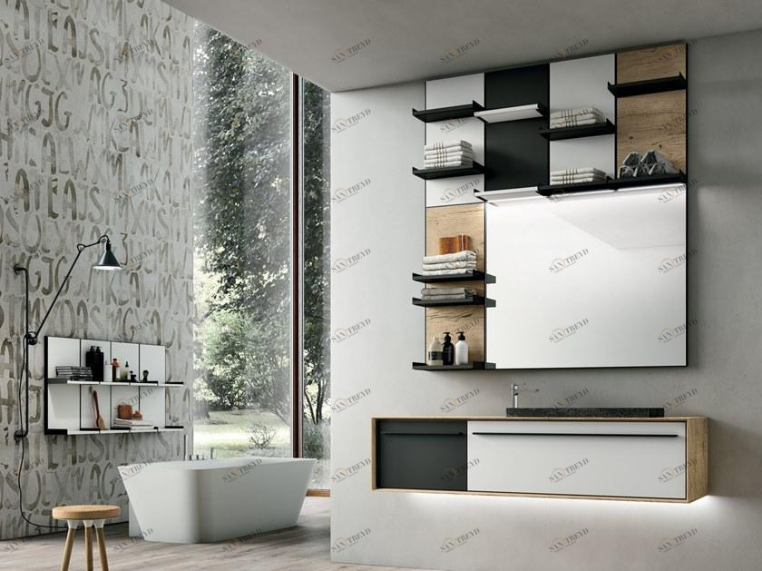 Gruppo Geromin Тумба под умывальник с зеркалом Suite sun-id-1426137