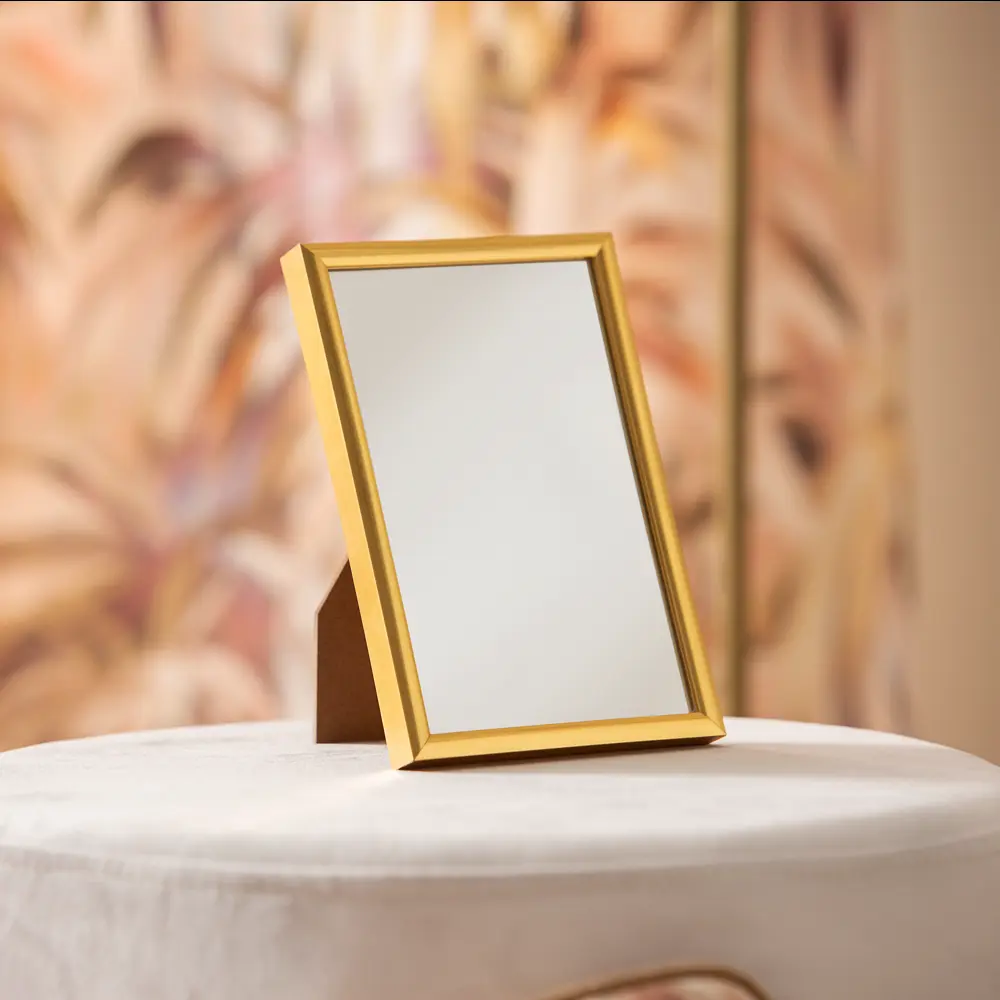 INSPIRE Lila — настольное зеркало с золотым обрамлением 11×16 см 84466791 STLM-0050463 - Вид №8