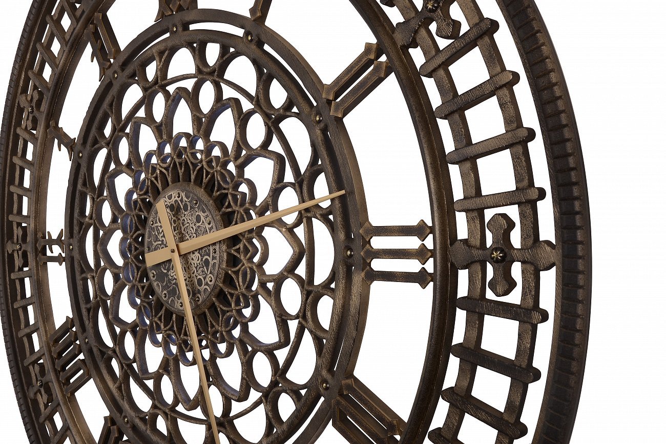 Часы настенные круглые золото Tower IN SHAPE TOWER 00-3860079 Белый - Вид №1