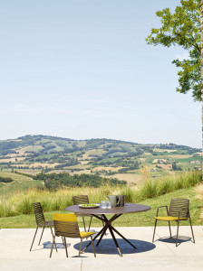 Алюминиевый квадратный садовый стол