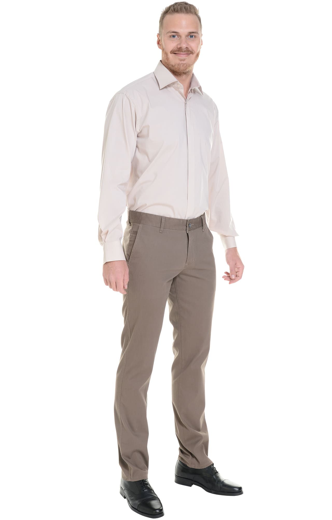 68253 Брюки  мужские chocolate (коричневые) El-Risto  Одежда для официантов  размер 56/182-188  - Вид №8