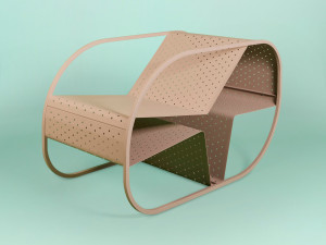 Металлическое кресло