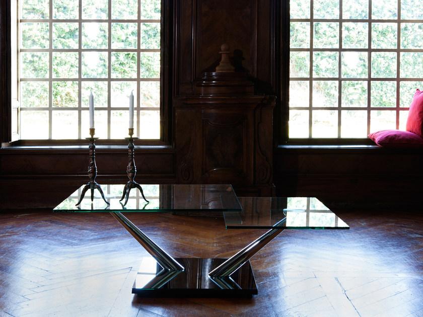 NAOS Раскладной квадратный журнальный столик из хрусталя sun-id-1349834 - Вид №3