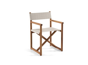 Тканевый садовый стул с подлокотниками