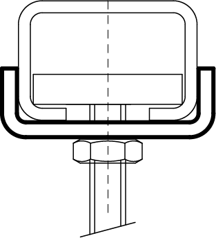 6537813 Монтажные профиля BIS Шайба (U-образная) нерж. монтаж в профиле BIS RapidRail® WALRAVEN  - Вид №2