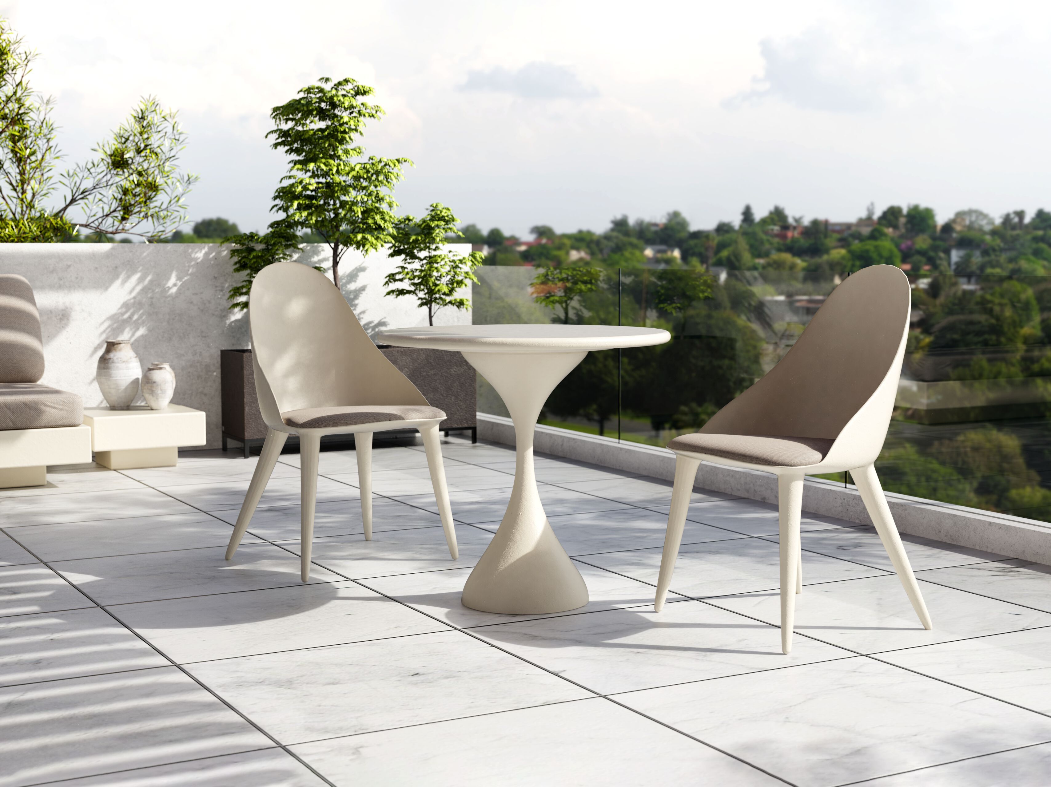 Садовый стул со встроенной подушкой GANSK MÓNACO ARCH-00116735 - Вид №6