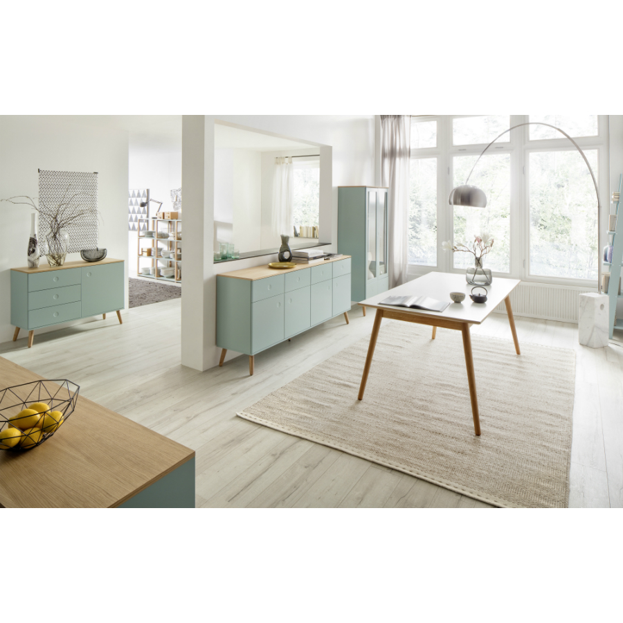 Сервант Tenzo Dot, 79х109х43 см, дуб, зеленый 1674676 - Вид №3