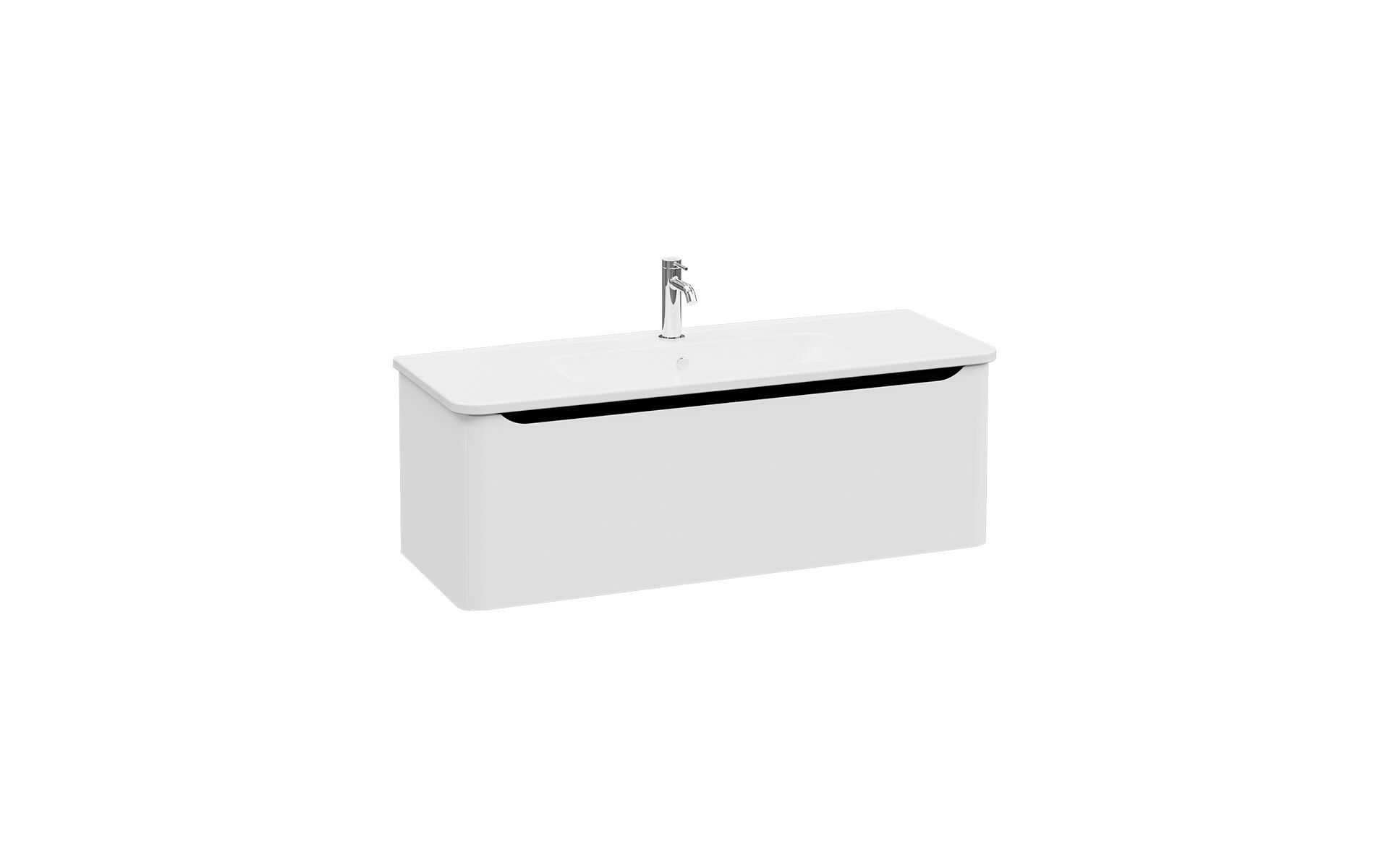 Подвесной шкаф для умывальника со встроенной раковиной VitrA Bathrooms Integra Round ARCH-00114704 - Вид №6