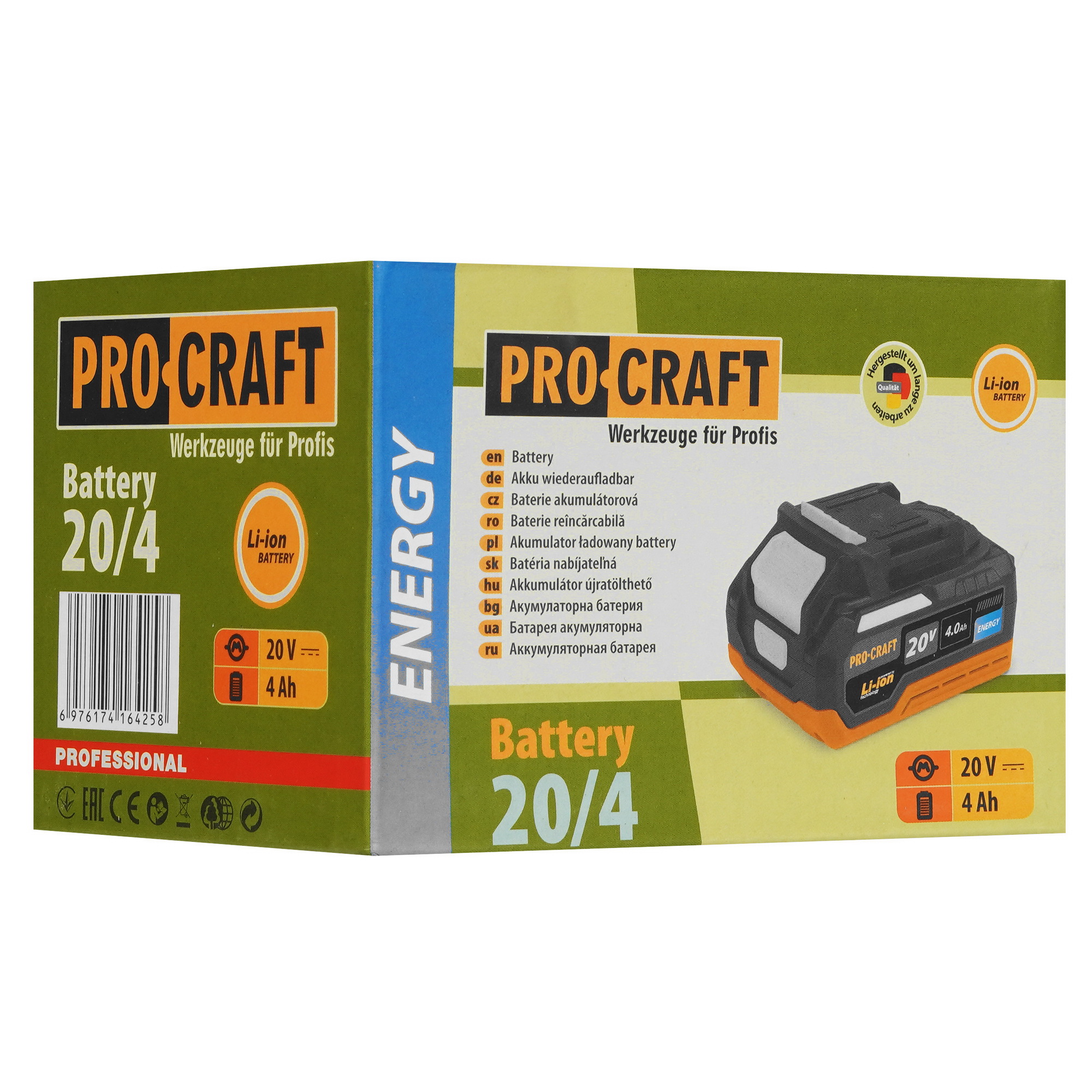 Аккумулятор Procraft BAT20/4 Energy 9293549 STDN-0127886 - Вид №3