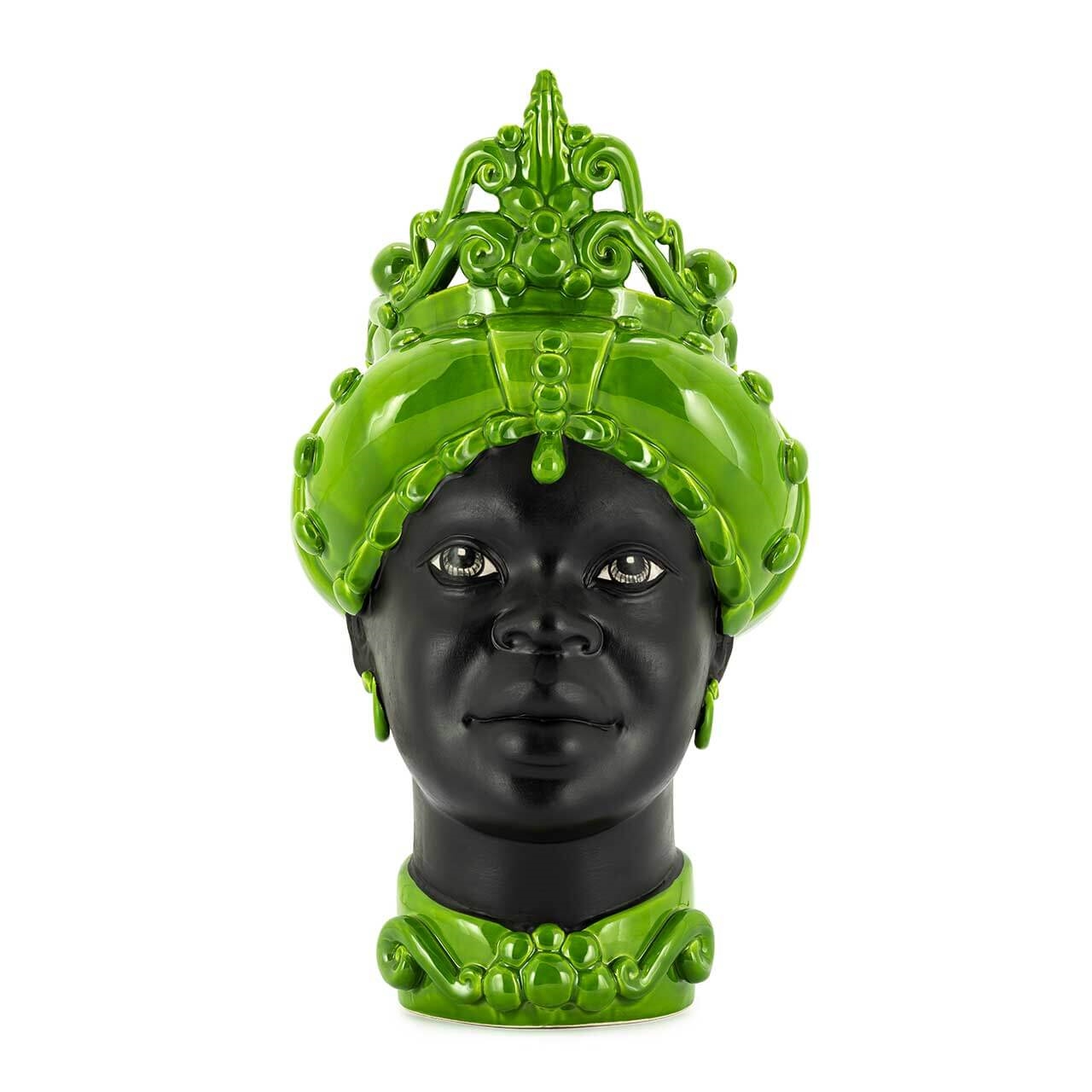 201141-70 ABHIKA ВАЗА MORO LADY MED. МАТ H45 GREEN  - Вид №2