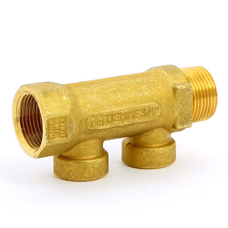 Коллектор НВ 3/4" TIEMME 2 выхода 1/2"В 36мм 1910052 - Вид №5