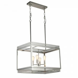 Подвесной светильник Roma 4 от Delight Collection KM0771P-4 DELIGHT COLLECTION ДИЗАЙНЕРСКИЕ 243744 Прозрачный;никель