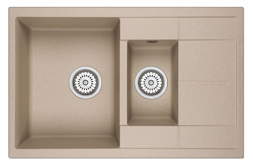 7802, ПЕСОК, кухонная мойка, кварц GRANULA 7802-ST235 - Вид №1