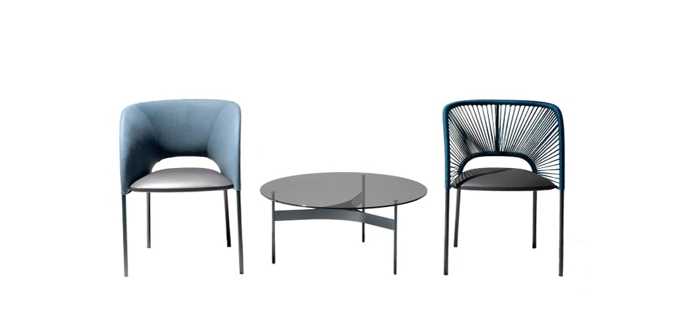 Стул с подлокотниками и плетеной спинкой MOROSO Юми ARCH-00072352 - Вид №1