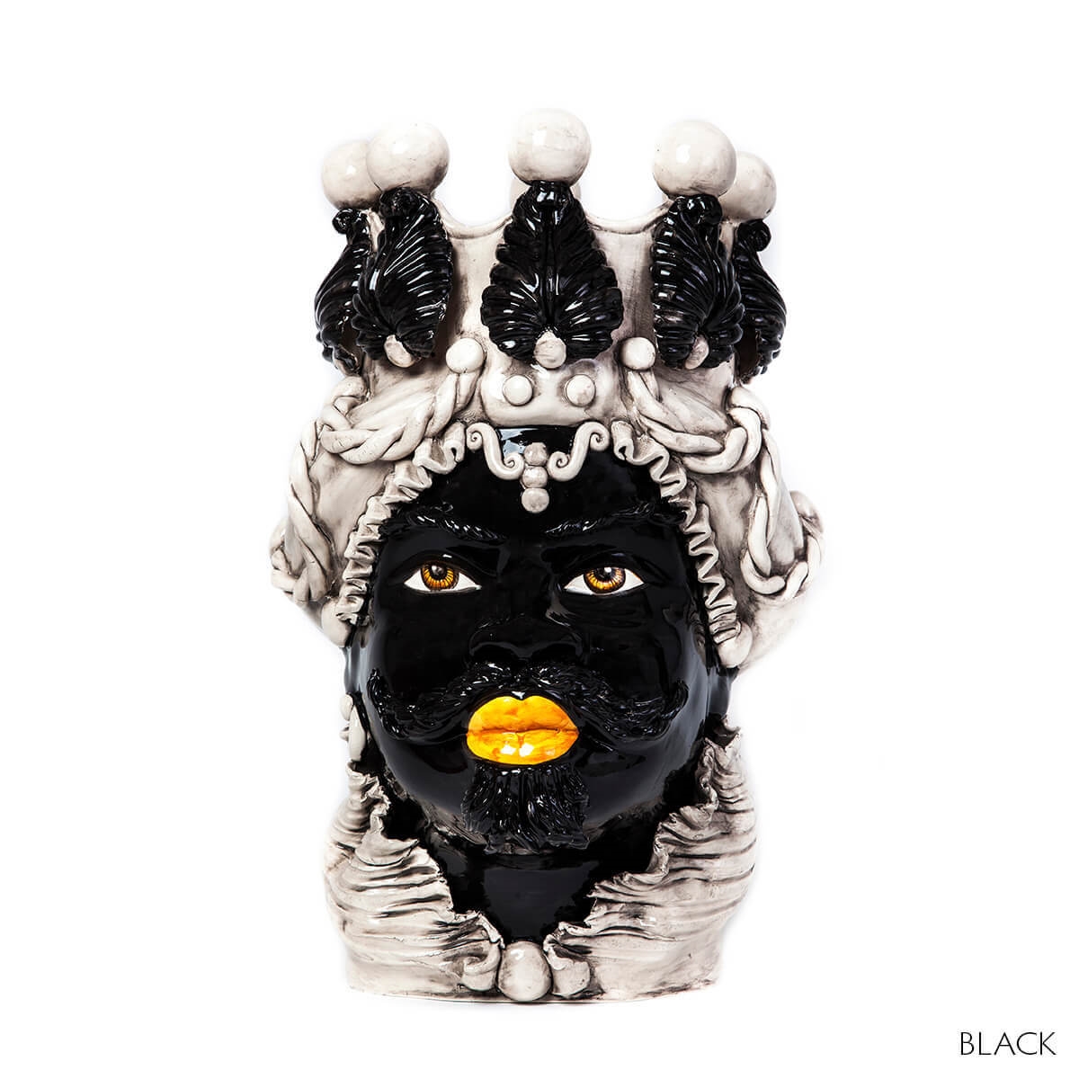 200655,9 ABHIKA ВАЗА МУЖСКАЯ МОРО БОЛЬШАЯ BLACK 200655.9