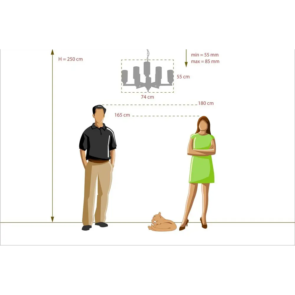 Люстра подвесная «Альгеро», 8 ламп, 16 м², цвет золото MW-Light STLM-2014782 - Вид №9