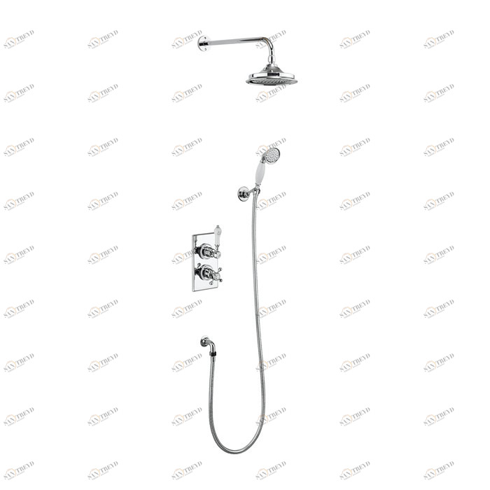 Душевая стойка c встроенным термостатом TF2S c душевой насадкой 6'' Trent Burlington TF2S, V16