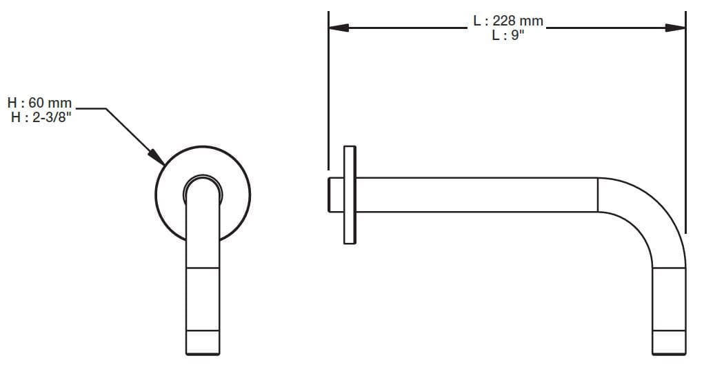 Настенный душ BARIL BRA-0912-02 ARCH-00020006 - Вид №2