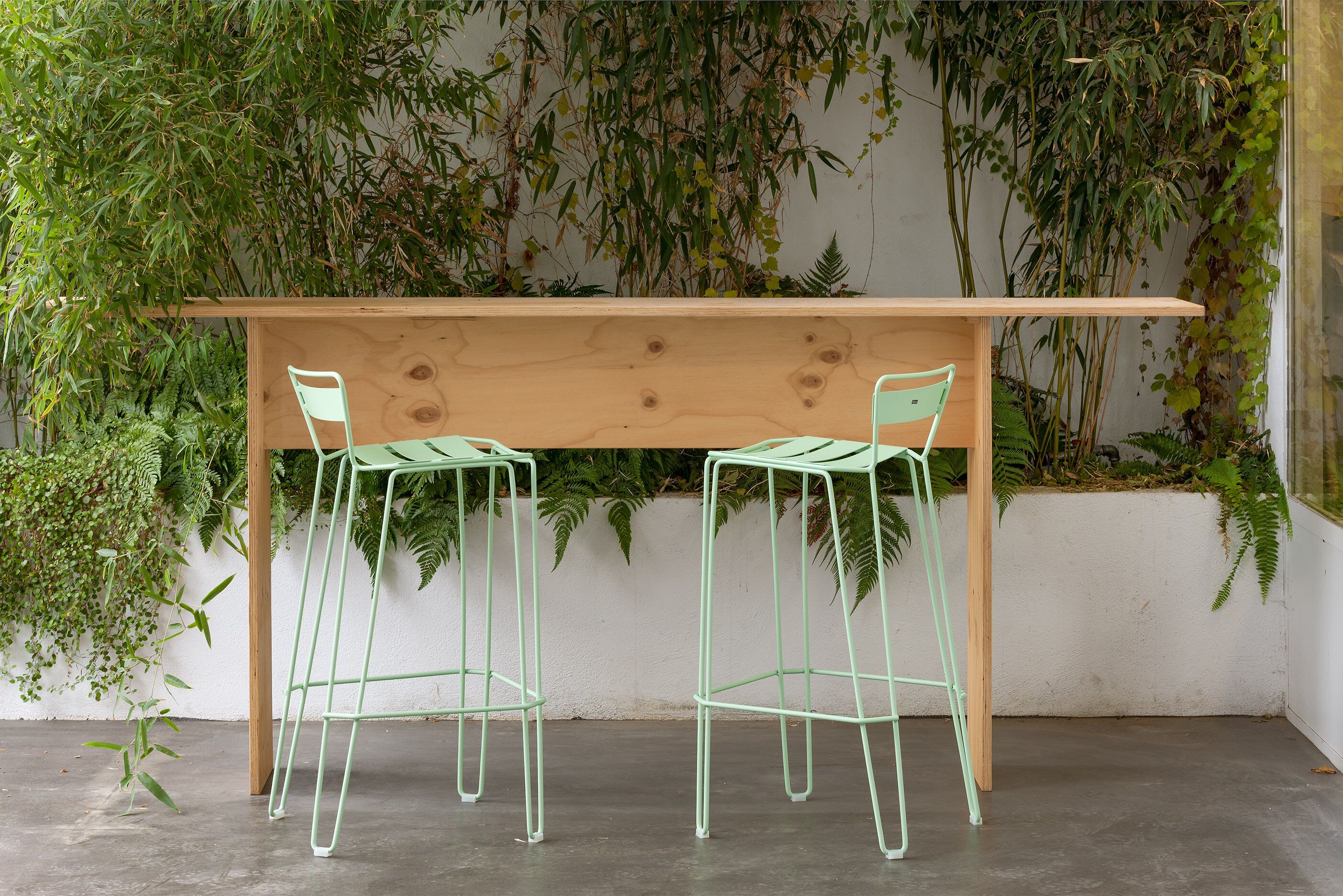 Стальной садовый стул с подставкой для ног iSimar Майорка ARCH-00109681 - Вид №1