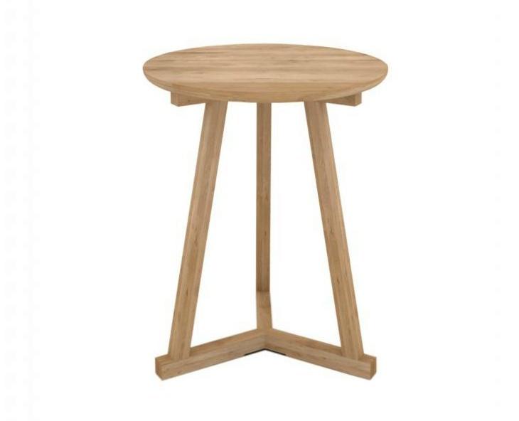Ethnicraft Табурет / журнальный столик из массива дерева Oak tripod table 50508 - 50509 - Вид №3