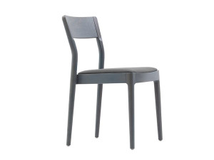 Деревянный штабелируемый стул с мягким сиденьем