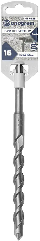92726507 Бур по бетону MONOGRAM Basis SDS-plus 16x150/210 мм STLM-0543274