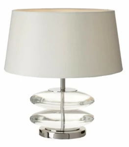 Настольная лампа Kardia Crystal от RVAstley 50014 RVASTLEY ИНТЕРЬЕРНЫЕ 062105 Белый;прозрачный