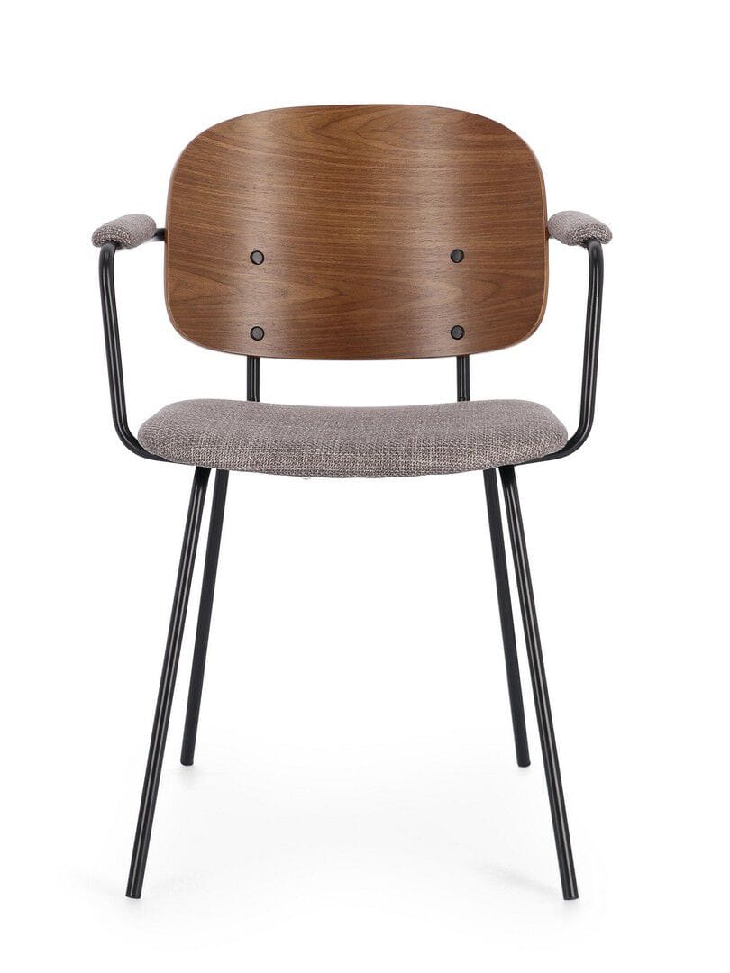 Деревянный стул с подлокотниками с мягким сиденьем BIZZOTTO SIENNA ARCH-00034334 - Вид №19