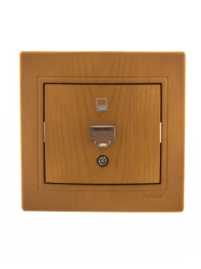MIRA Розетка компьютерная RJ45Cat 5e ольха