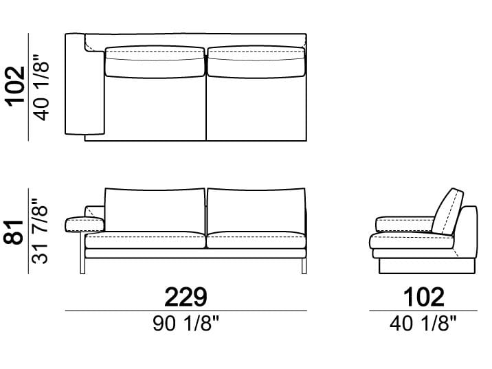 Секционный кожаный диван Arketipo EGO ARCH-00053712 - Вид №13