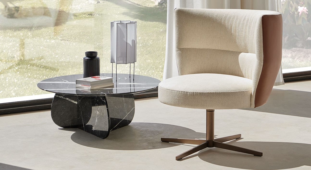 Круглый мраморный журнальный столик Punt Coral ARCH-00061370 - Вид №2