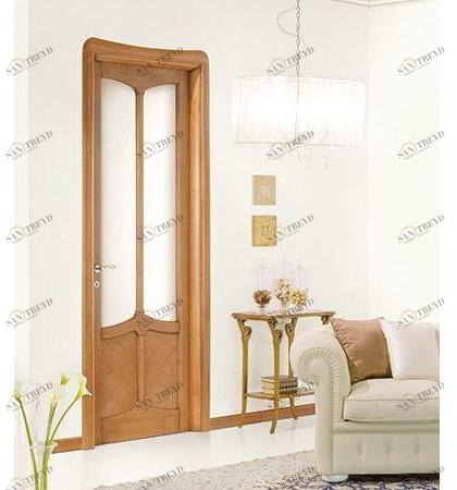 LEGNOFORM Дверь из массива дерева и стекла, индивидуальная высота Liberty sun-id-1428689