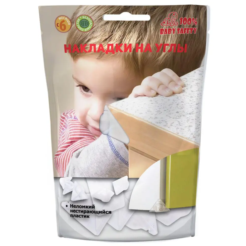 100% BABY SAFETY Защитные накладки на углы стола - прозрачные силиконовые 5 шт 85638415 100 % BABY SAFETY STLM-0064916 - Вид №3