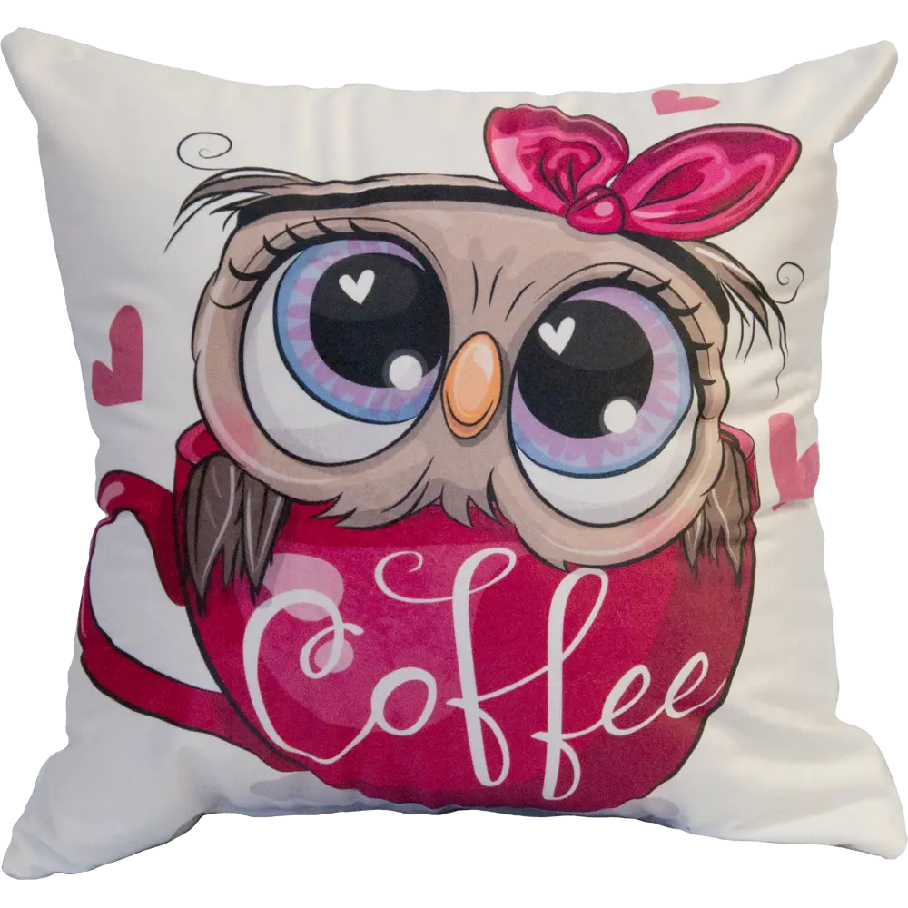 SEASONS Декоративная подушка «Сова» 40×40 см розовая 86112110 STLM-0066283