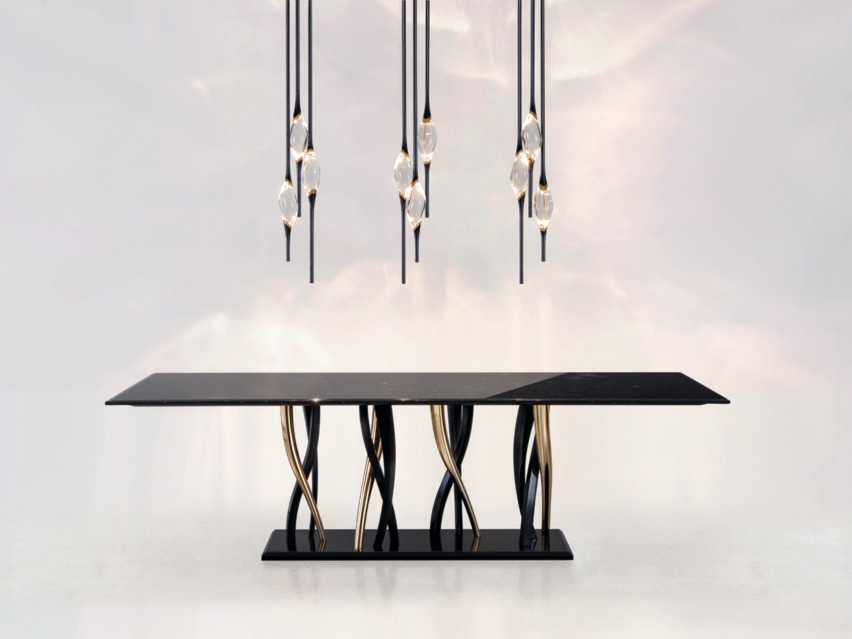 Мраморный прямоугольный обеденный стол Il Pezzo Mancante кусок 8 ARCH-00069117 - Вид №1